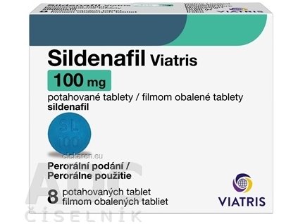 Sildenafil Viatris 100 mg (Mylan) - 1x8 ks