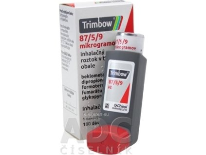 Trimbow 87/5/9 mikrogramov - sol inh (inh.Al) 1x180 dávok