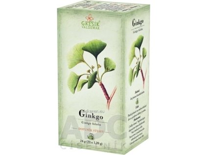 GREŠÍK GINKO - bylinný čaj v nálevových vreckách 20x1,2 g (24 g)