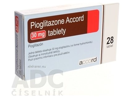 Pioglitazone Accord 30 mg - 1x28 ks