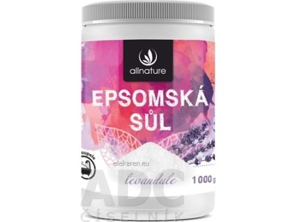 Allnature Epsomská soľ Levanduľa - 1x1000 g