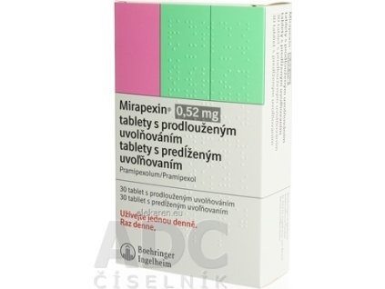 Mirapexin 0,52 mg tablety s predĺženým uvoľňovaním - 1x30 ks