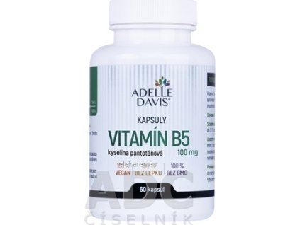 Adelle Davis VITAMÍN B5, kys. pantoténová 100 mg - 1x60 ks