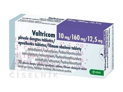 Valtricom 10 mg/160 mg/12,5 mg - 1x30 ks