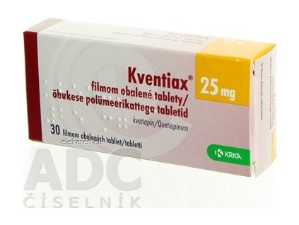 Kventiax 25 mg - 1x30 ks