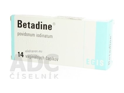 Betadine 200 mg vaginálne čapíky - 1x14 ks
