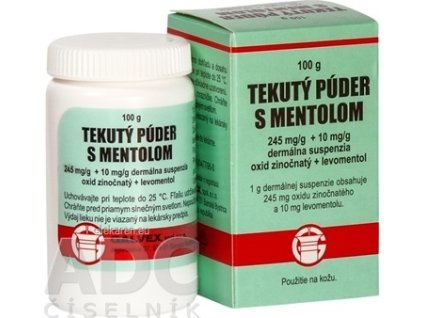 TEKUTÝ PÚDER S MENTOLOM - 1x100 g