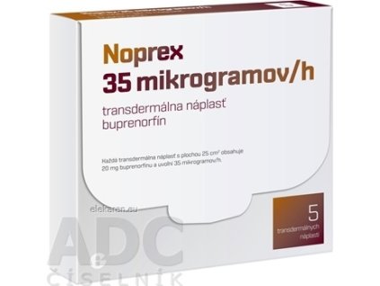 Noprex 35 mikrogramov/h transdermálna náplasť - 1x5 ks