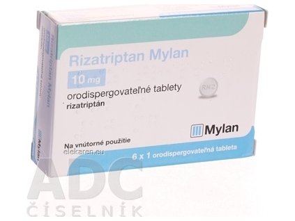 RIZATRIPTAN MYLAN 10MG TBL ORO6X10M