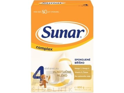 Sunar Complex 4 - mliečna výživa (od ukonč. 24. mesiaca) 2x300 g (600 g)