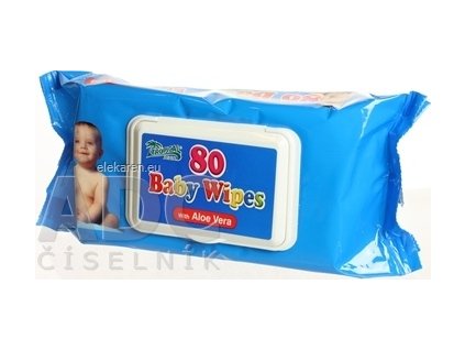 HYGIENICKÉ UTIERKY BABY WIPES S ALOE - 1x80 ks