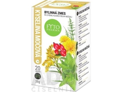 FYTO Bylinná zmes pri zvýšenej kyseline močovej - 20x1,25 g (25g)