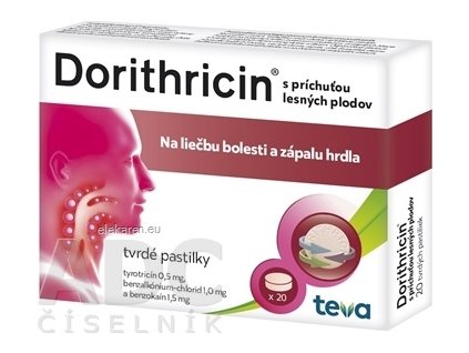 Dorithricin s príchuťou lesných plodov - 1x20 ks