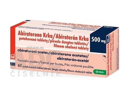 Abiraterón Krka 500 mg - 1x60 ks