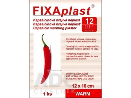 FIXAplast Kapsaicínová hrejivá náplasť WARM - 1x1 ks
