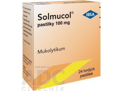 Solmucol pastilky 100 mg - 1x24 ks