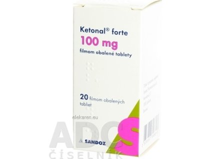 KETONAL FORTE 100 mg - 1x20 ks