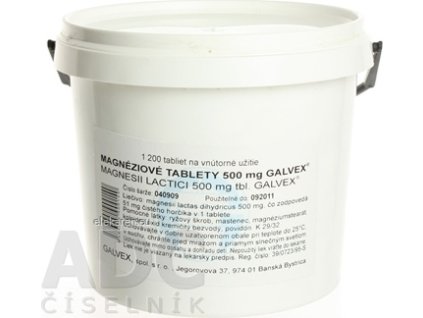 Magnesii lactas Galvex 500 mg - 1x1200 ks