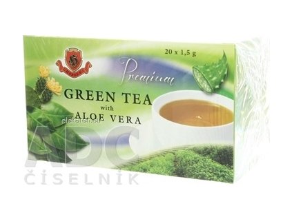 HERBEX Premium GREEN TEA S ALOE VERA - zelený čaj 20x1,5 g (30 g)