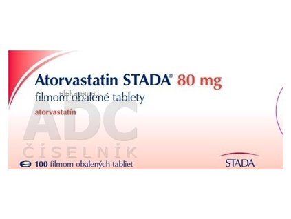 Atorvastatin STADA 80 mg filmom obalené tablety - 1x100 ks