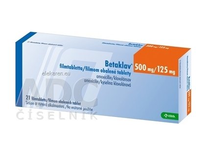Betaklav 500 mg/125 mg filmom obalené tablety - 1x21 ks