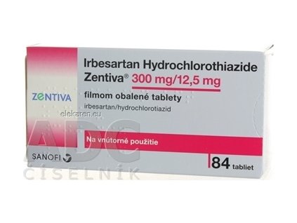 Irbesartan Hydrochlorothiazide Zentiva 300/12,5 mg - 1x84 ks