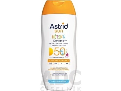 ASTRID SUN Detské mlieko na opaľovanie OF 50 - 1x200 ml