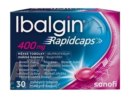 Ibalgin Rapidcaps 400 mg - 1x30 ks