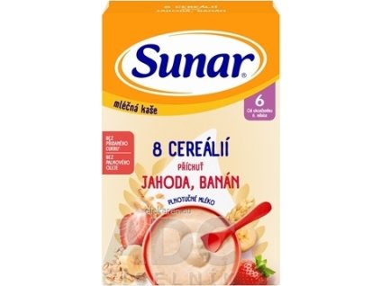 Sunar mliečna KAŠA 8 CEREÁLIÍ - 1x210 g