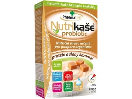 Nutrikaša probiotic - proteín a slaný karamel - 3x60 g (180 g)