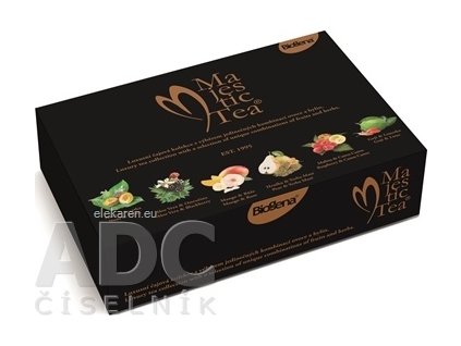 Biogena Majestic Tea MAXI - 6 druhov čajov po 10 nálevových vrecúšok (inov. 2021) 60x2,5 g (150 g)