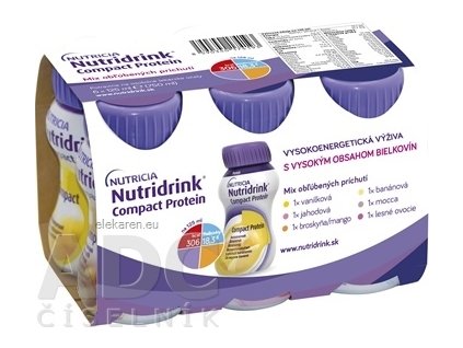 Nutridrink Compact Protein - mix príchutí (r.2023) 6x125 ml (750 ml)