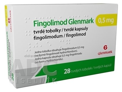 Fingolimod Glenmark 0,5 mg - 1x28 ks