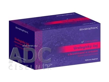 Slovakiapharm Urologický čaj s brusnicami a vresom - bylinná zmes porciovaná 20x1,5 g (30 g)