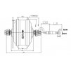 Motor 36V 250W, přední, 6pin, disc 1