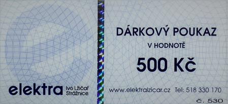 Voucher - dárkový poukaz Elektra