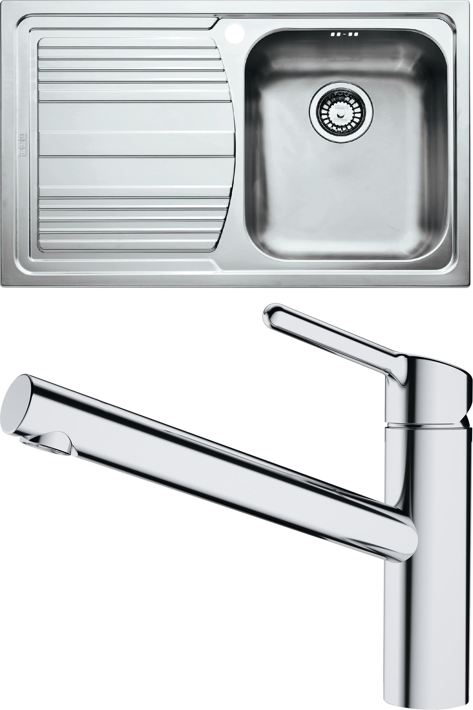 Set Franke N86 (dřez LLX 611/7 + baterie FC 3054.031 ORBIT Chrom)