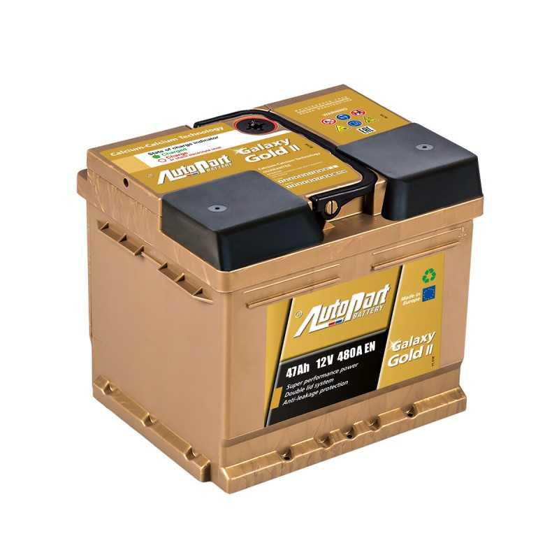 AUTOPART Autobaterie Galaxy Gold II 47Ah - 12 V, 47 Ah, 480A