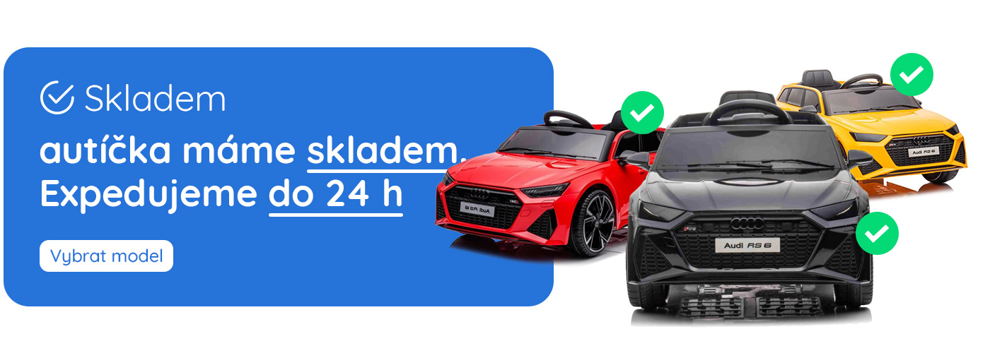 Elektrická autíčka skladem ihned k odeslání