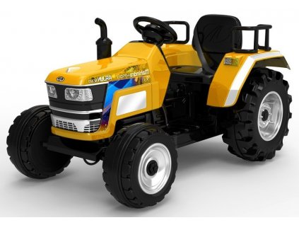 dětský elektrický traktor mahindra žlutý