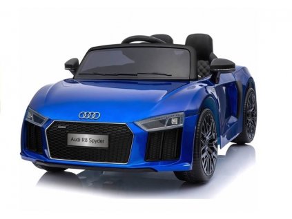 204899 6 detske elektricke auticko audi r8 spyder lakovane modre