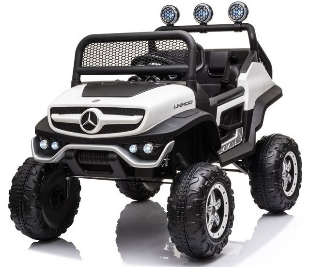 Mamido Dětské elektrické autíčko Mercedes-Benz Unimog S 4x4 bílé