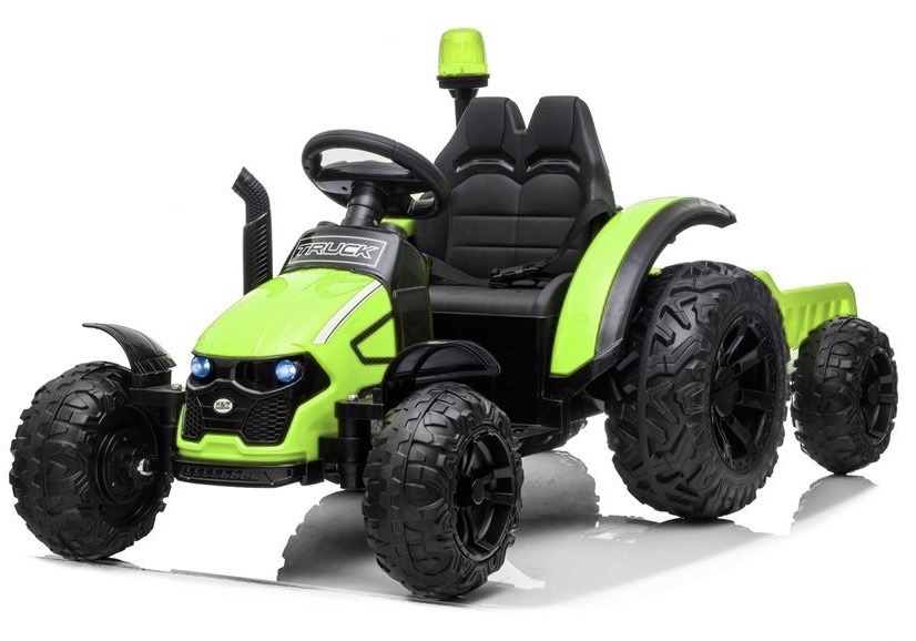 Mamido Dětský elektrický traktor s vlečkou Truck zelený