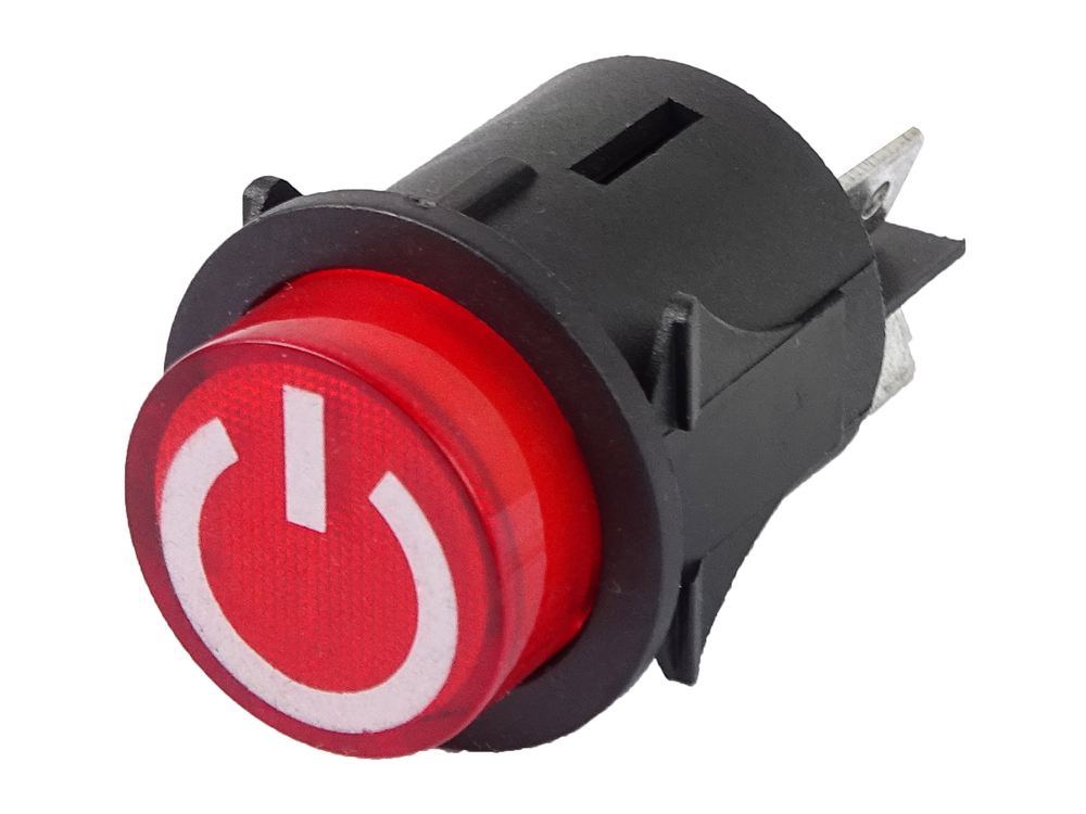 Mamido Tlačítko pro zapnutí a vypnutí elektrického autíčka 24 mm 4 piny