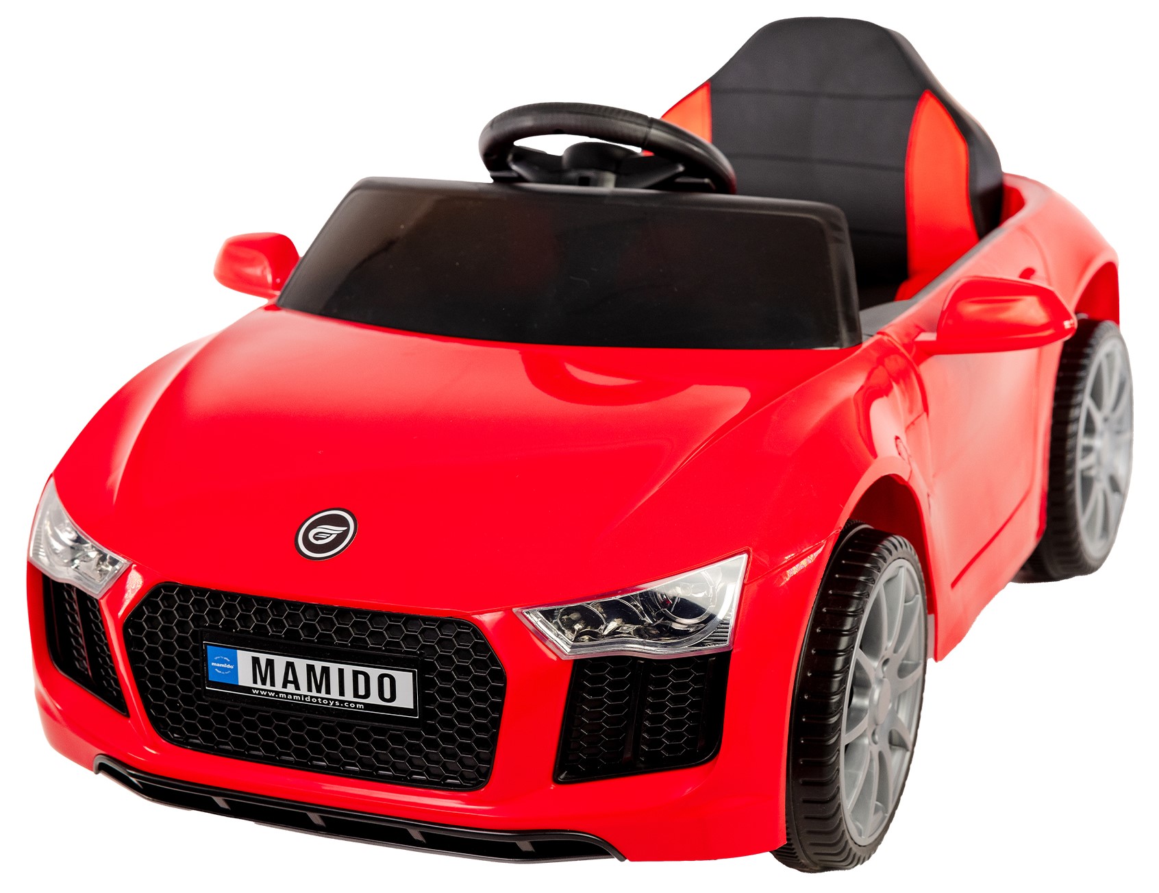 Mamido Elektrické autíčko Fast Wing eko-kůže červené