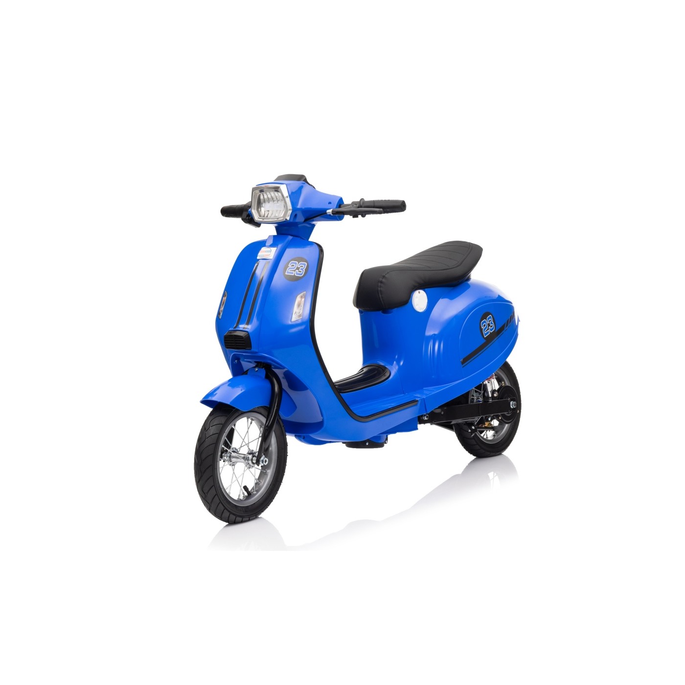 Mamido Dětský elektrický skútr Retro 23 modrý