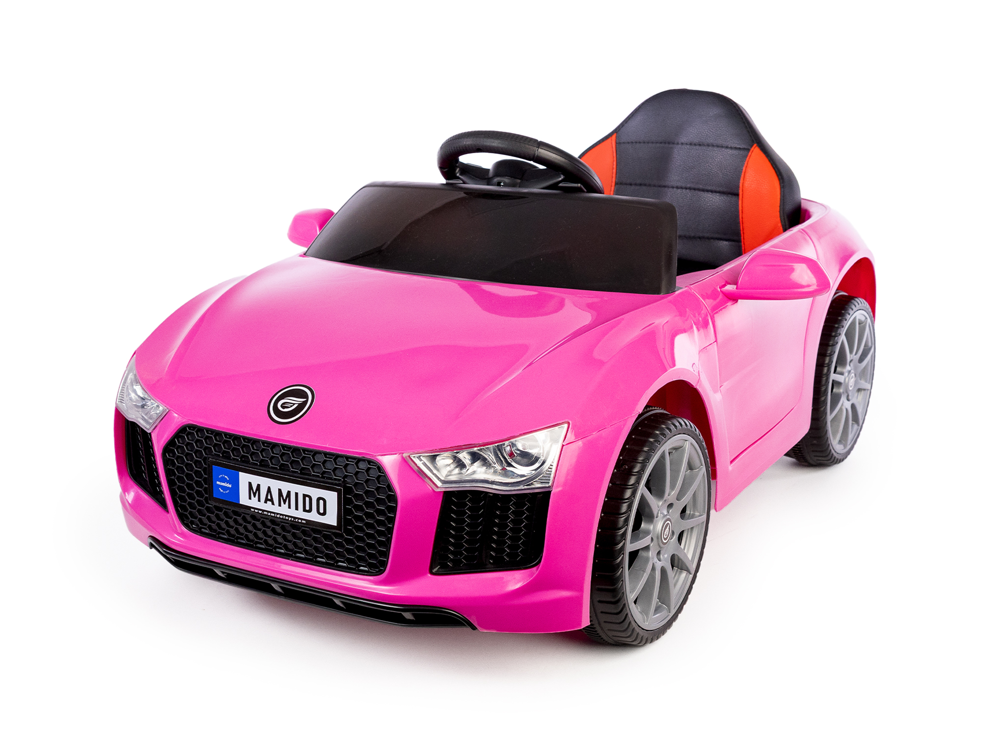 Mamido Elektrické autíčko Fast Wing eko-kůže růžové