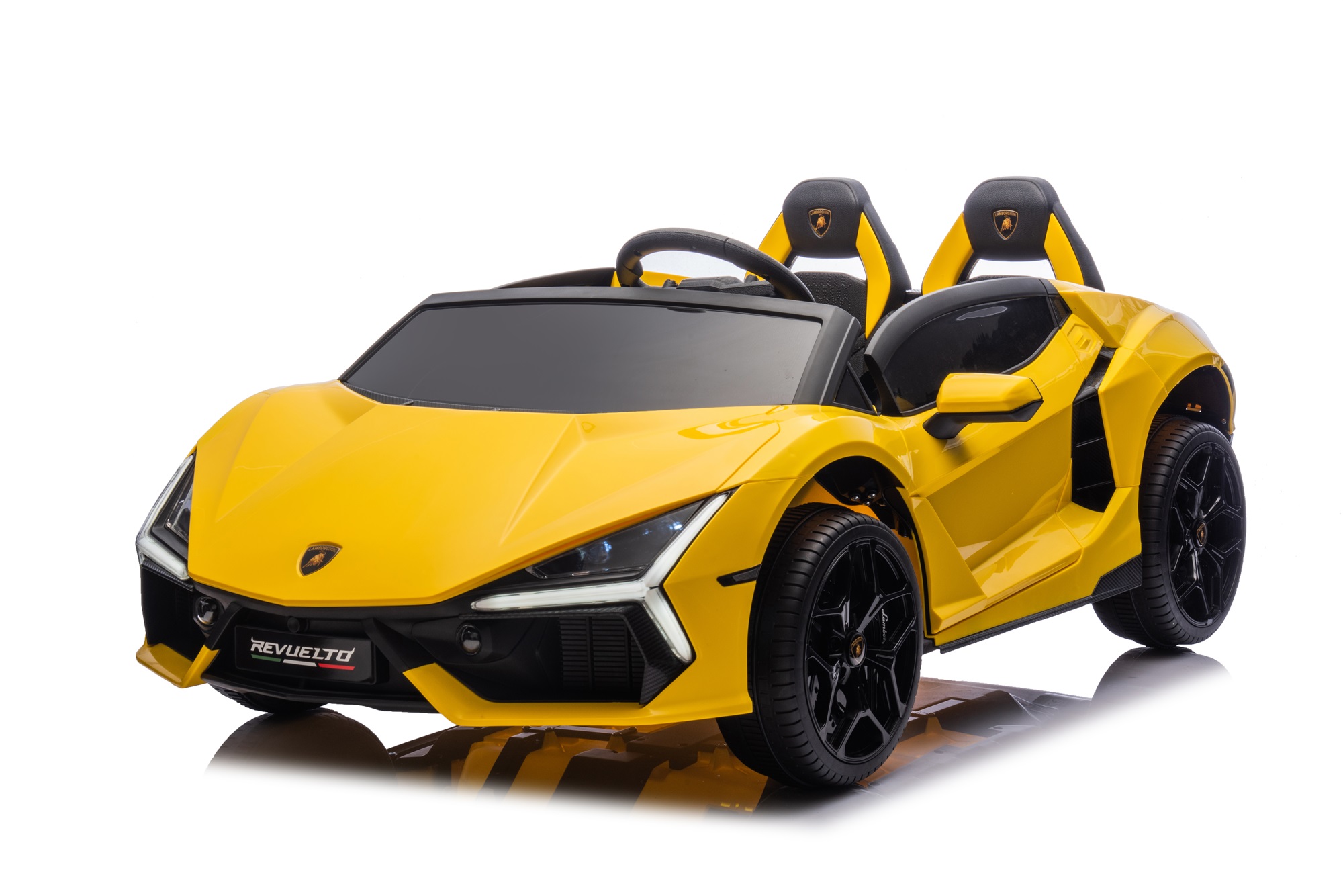 Mamido Dětské elektrické auto Lamborghini Revuelto XL STRONG | 14 km/h | 24V 14Ah | 60 kg | žluté