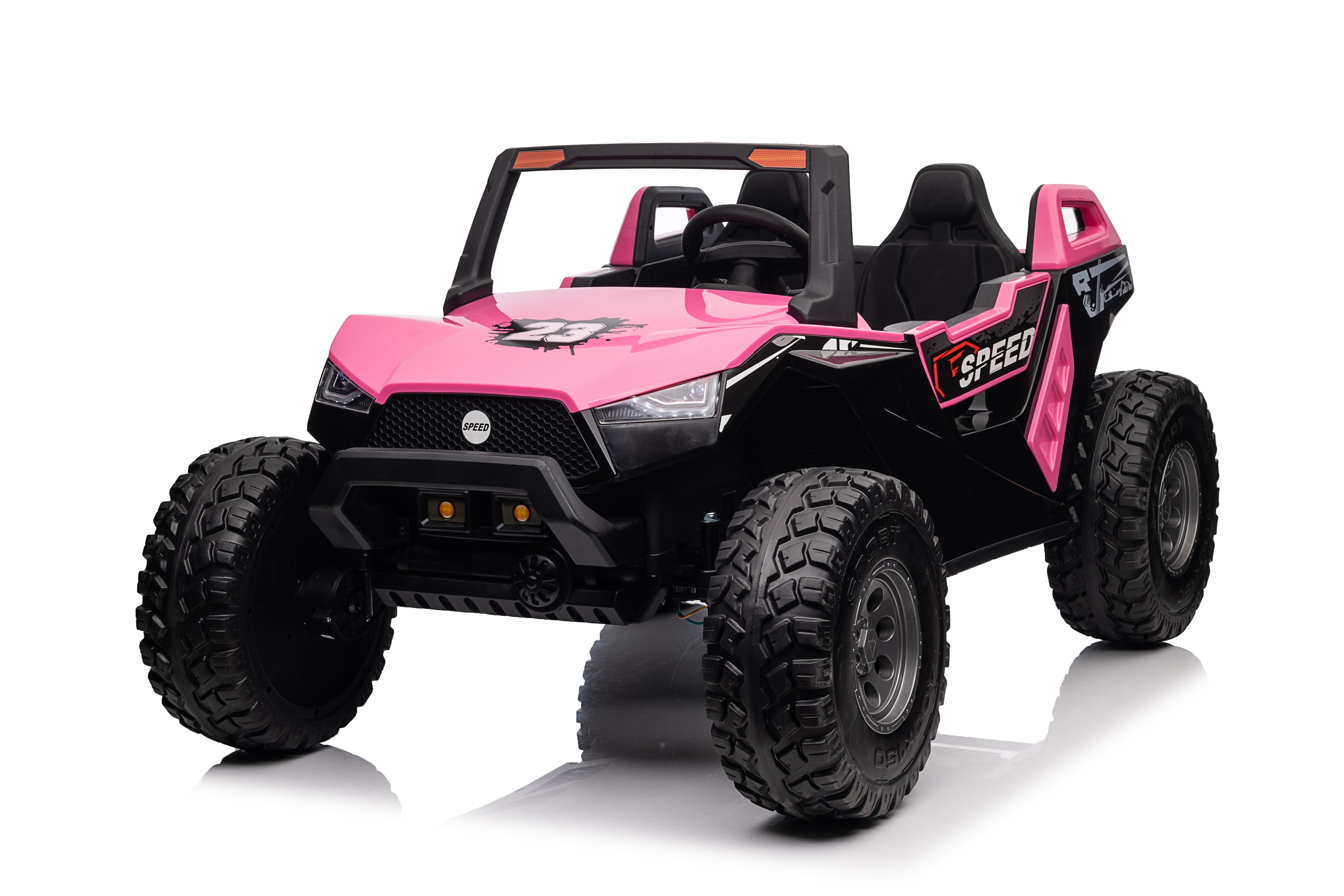 Mamido Elektrické autíčko buggy Clash 24V 4x200W 16km/h 60kg 2x12V14Ah růžové