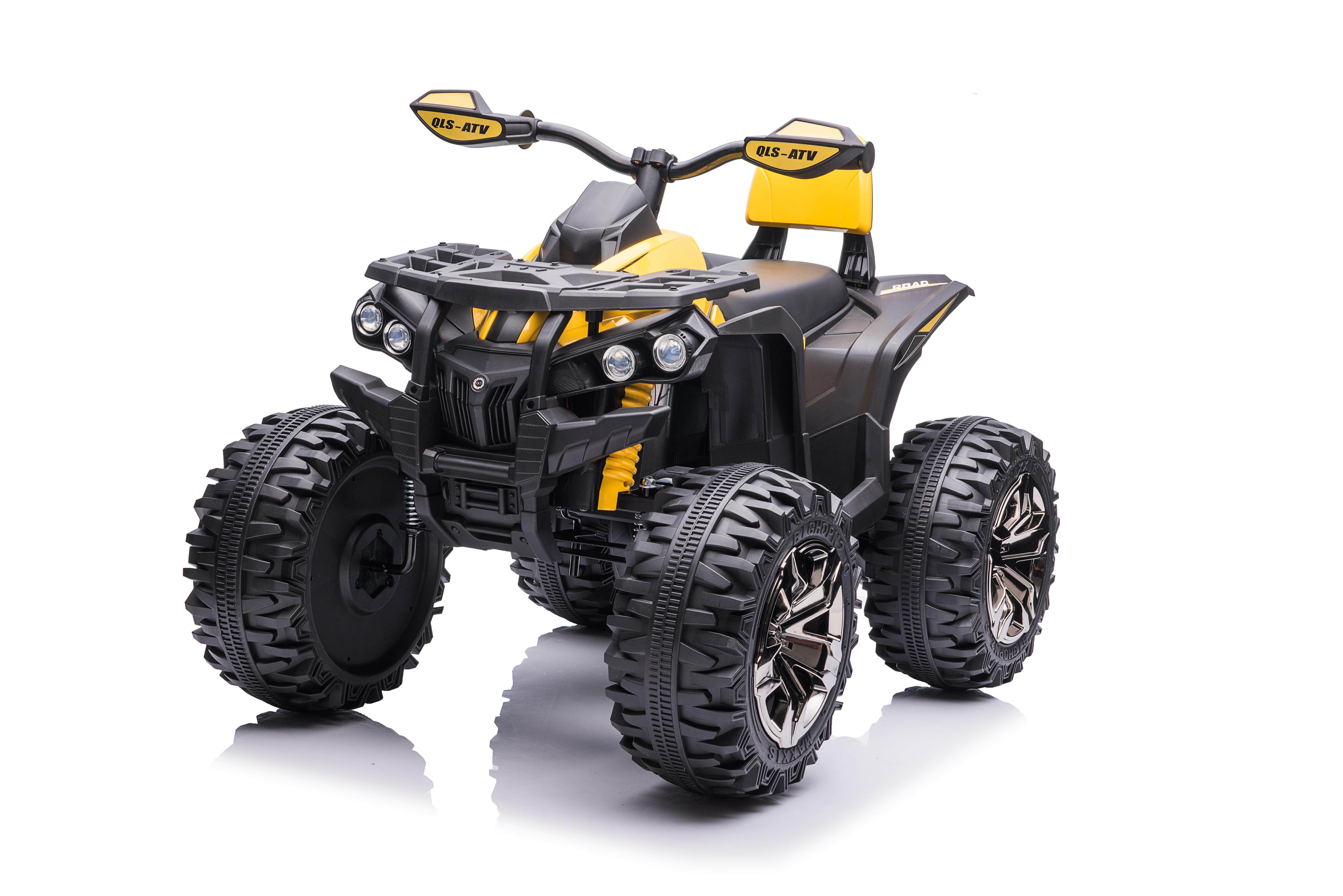 Mamido Dětská elektrická čtyřkolka ATV Power 12V 14Ah 4x4 žlutá